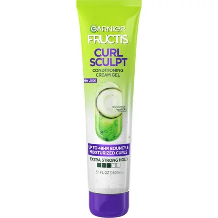 Garnier Fructis Style Bouncy Curls Scalp Care Hair Styling Gel with Shea Butter, All Hair Types, 5.1 fl oz | Walmart (US)