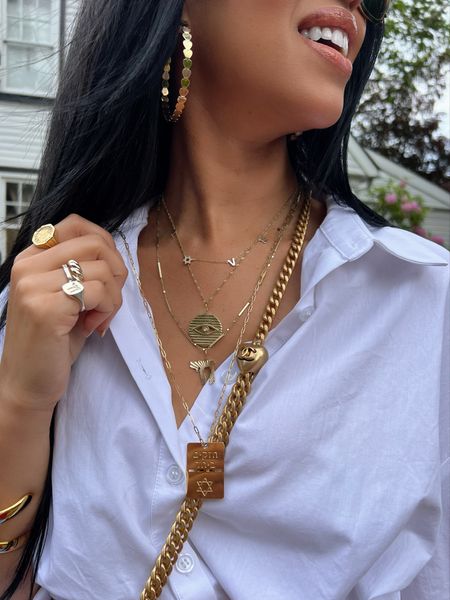 My jennifer Zeuner jewelry is 20 % off for the holiday week/weekend! A great time to create your perfect stack, grab some every day hoops or charms! 

#LTKOver40 #LTKSaleAlert