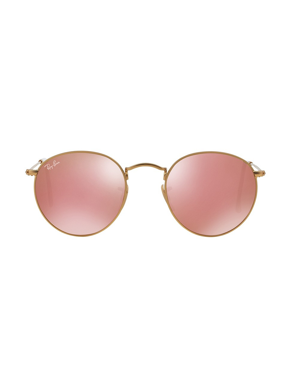 RB3447 53MM Mirrored Round Sunglasses | Saks Fifth Avenue