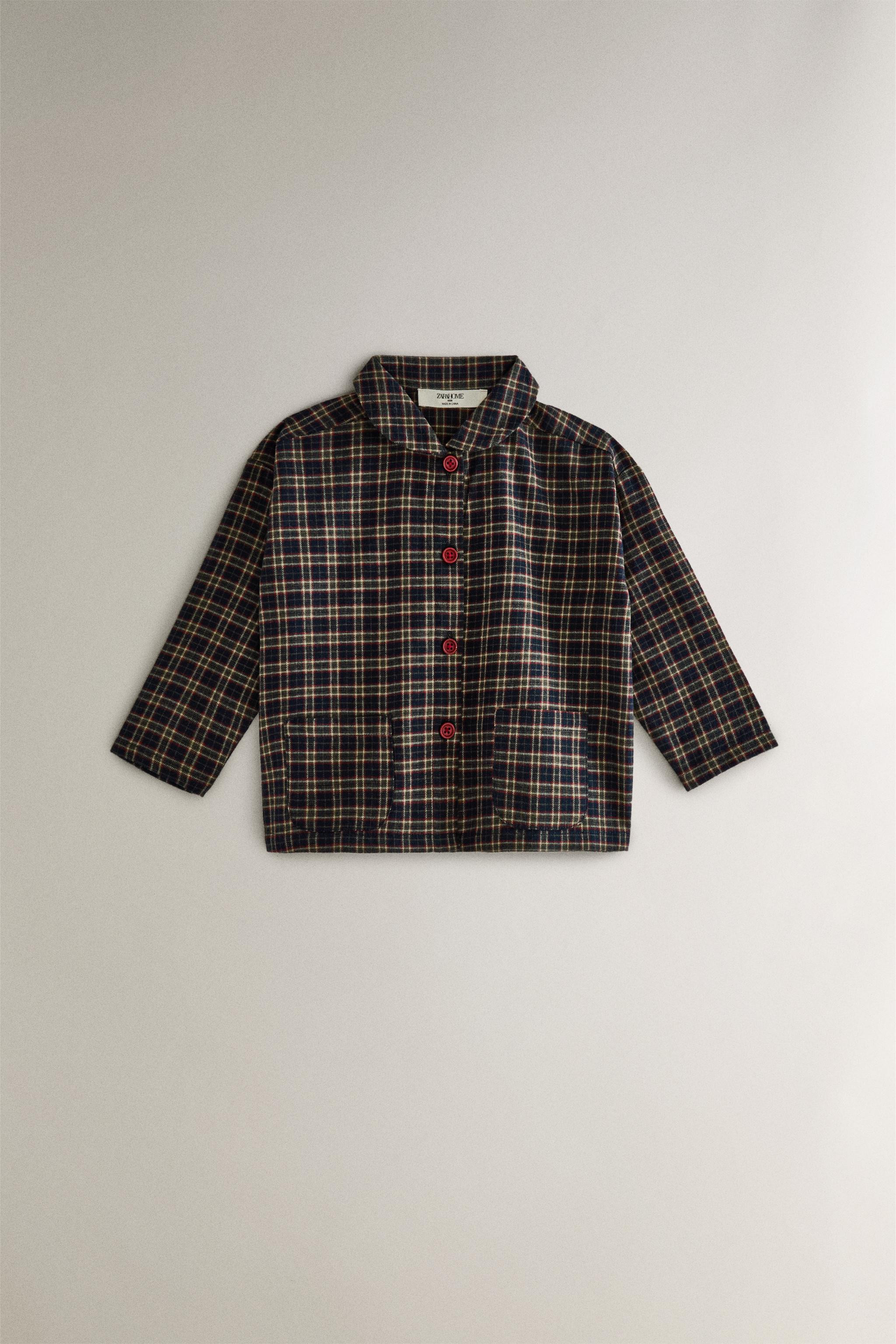 CHILDREN’S CHRISTMAS CHECK FLANNEL PYJAMA SET (SET OF 2) | Zara UK