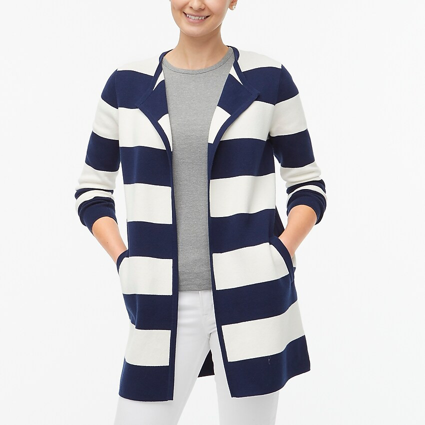 Striped Vanessa sweater-jacket | J.Crew Factory