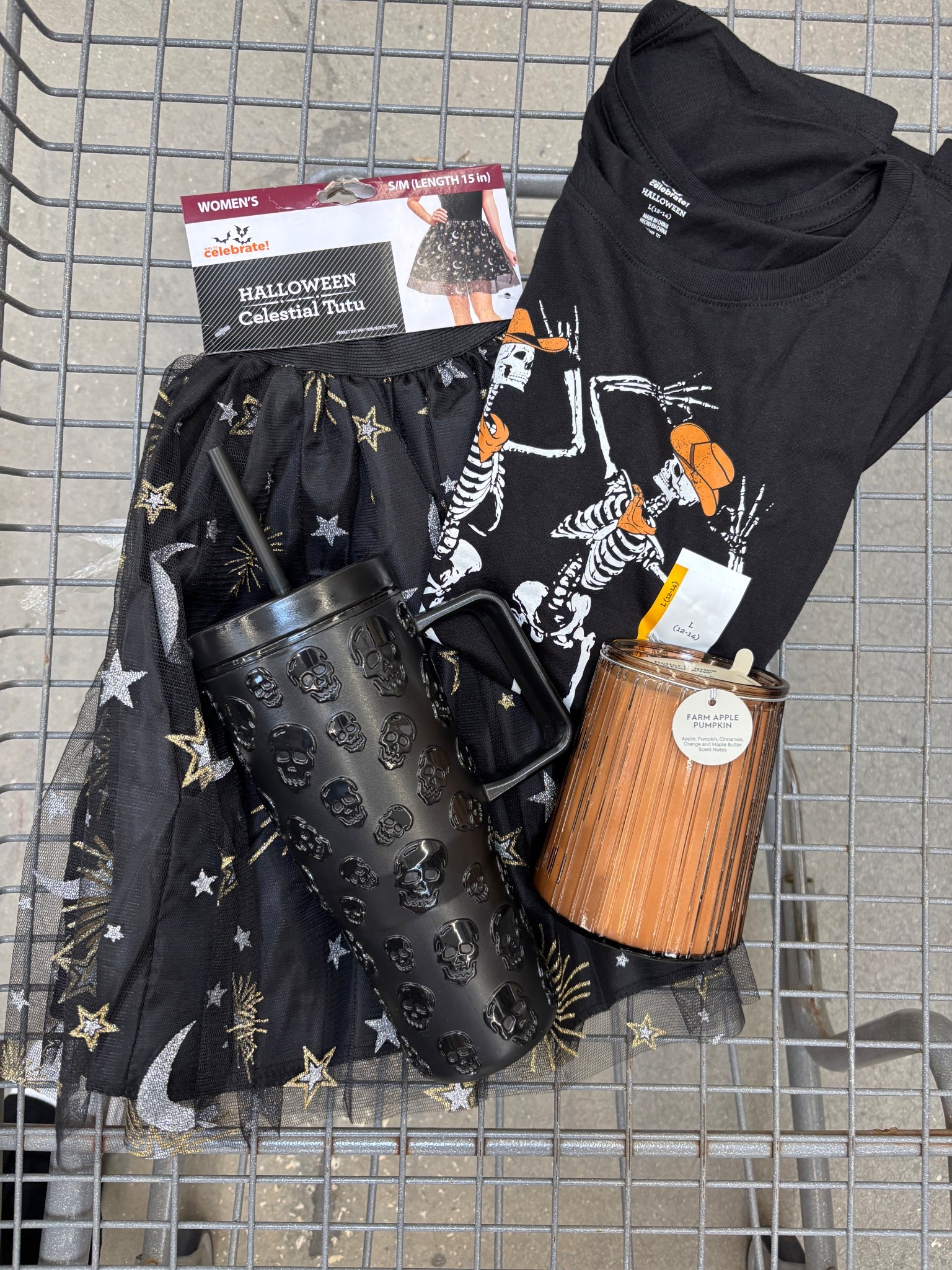 What I’ll be sporting for Halloween- cute tee, tulle skirt & a tumbler full of my drink of choice 🖤☠️

#LTKFindsUnder50 #LTKSeasonal #LTKHalloween