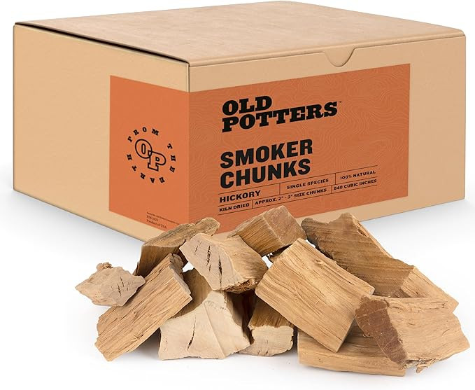 Old Potters Smoker Wood Chunks 13-16 lbs for Grilling, Smoking, and Wood Fire Cooking ~ 2 x 3 Inc... | Amazon (US)