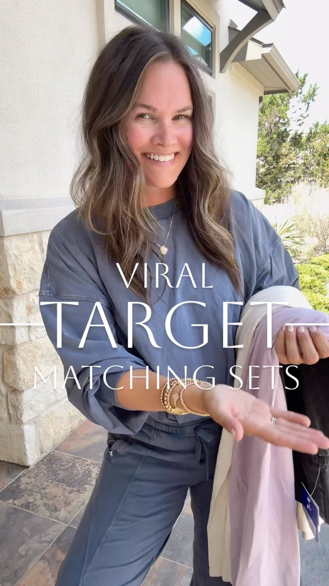 I found the cutest matching set at target! Outfit under $40. Giving FP with the details and color - running errands, kids sports events and just lounging so comfy and cute ✨ 
.
#target #targetstyle #targetfinds #targetstyle #matchingset #loungeset #momstyle #loungewear #casualstyle #casualoutfit #everydaystyle 

#LTKSaleAlert #LTKFindsUnder50 #LTKTravel