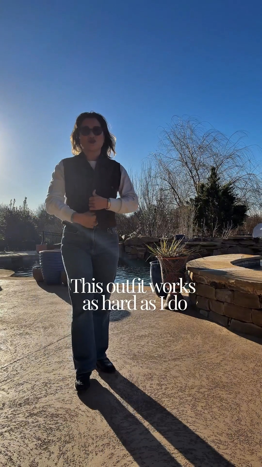 A timeless uniform that carries me from garden soil to salon floors.
I invest in quality pieces that endure, move with me, and feel like they have always belonged.

Layered with intention:
Multi-way wear tank (must haves)
Light sweater
Vintage Harold suede vest (iconic)
Relaxed PAIGE jeans
Vince Loaf (the quiet luxury piece) 

#ltkfashion #ltkstyletip #timelessstyle #classicoutfit #investmentpieces #everydayuniform

#LTKWorkwear #LTKOver40 #LTKPetite