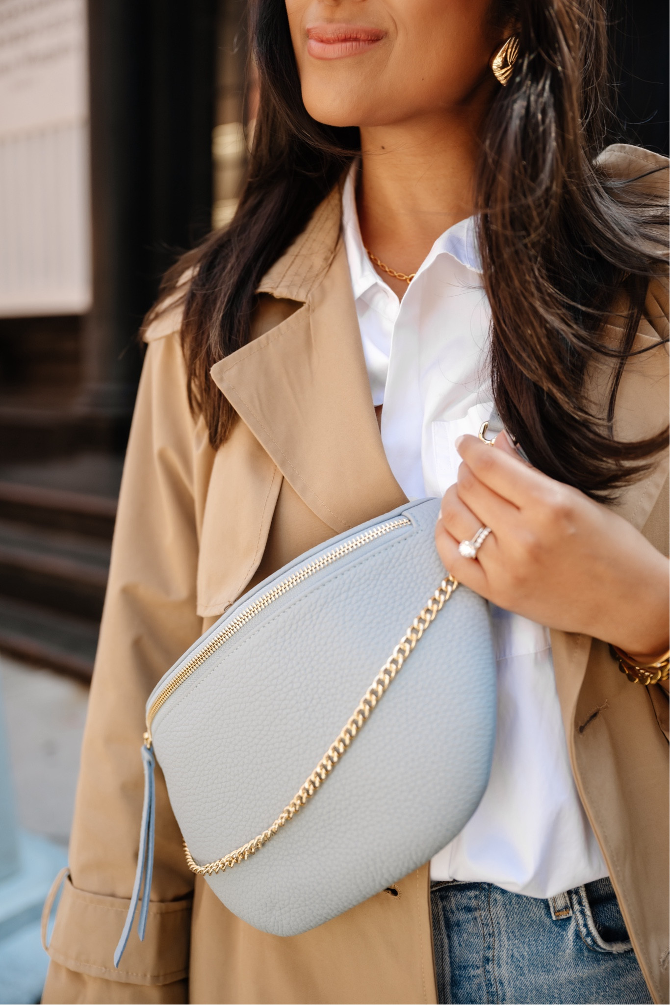 How beautiful is the Beck sling bag in the blue color? Use code HAUTE20 and take 20% off!


#giginewyork #handbag
#trenchcoat #denim #falloutfits #fallfashion #fallstyle #slingbag 

#LTKItBag #LTKSaleAlert #LTKStyleTip