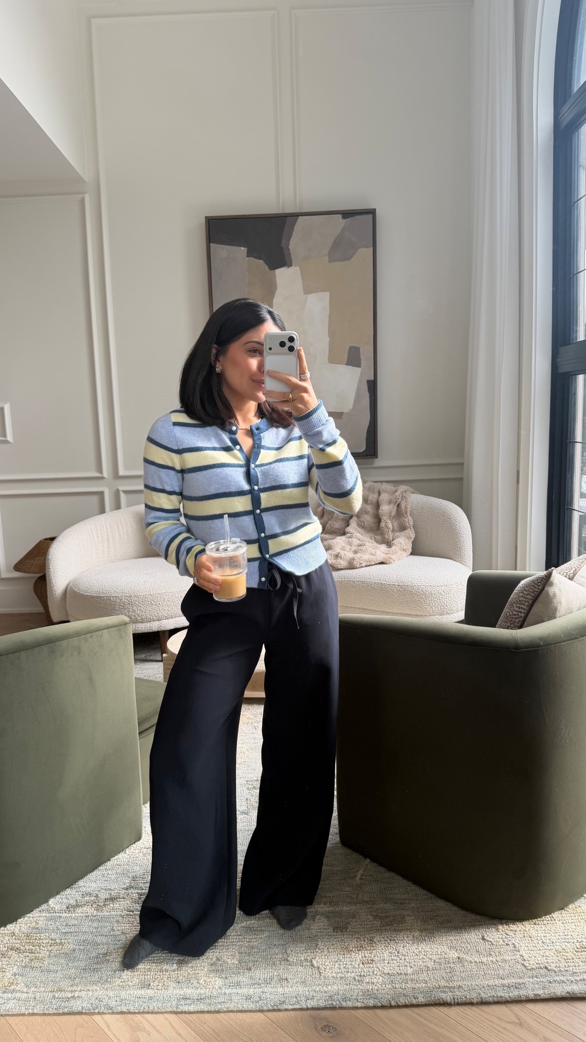 Sweater - small
Pants - small 

#LTKwinter #LTKcanada #LTKworkwear