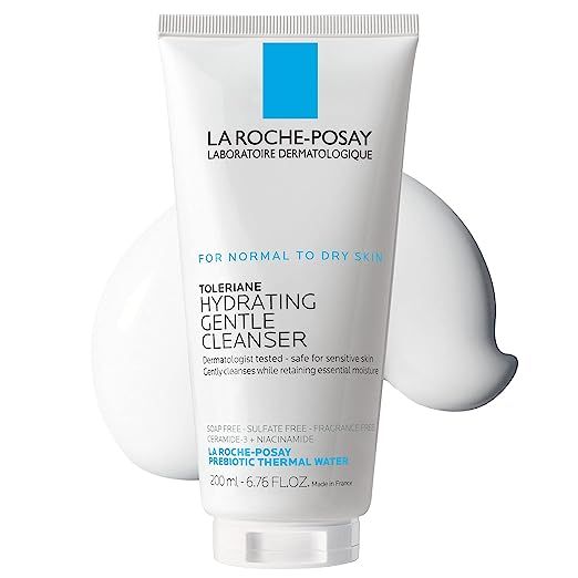 La Roche-Posay Toleriane Hydrating Gentle Face Cleanser, Daily Facial Cleanser with Niacinamide a... | Amazon (US)