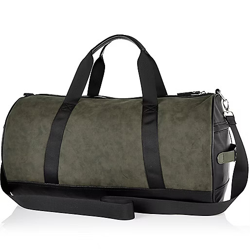 Khaki green smart holdall | River Island (UK & IE)