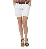 Unionbay Junior's Ambrose Stretch Twill Midi Length Short, White, 1 | Amazon (US)