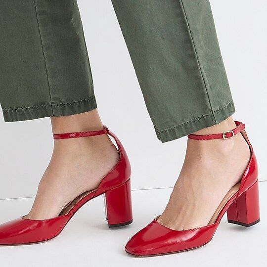 Maisie ankle-strap heels in leather | J.Crew US
