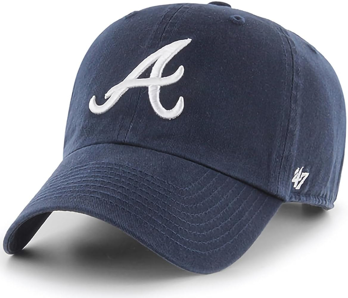 47 Brand MLB Team Color Home Primary Logo Clean Up Adjustable Baseball Cap Hat, Adult One Size Fi... | Amazon (US)