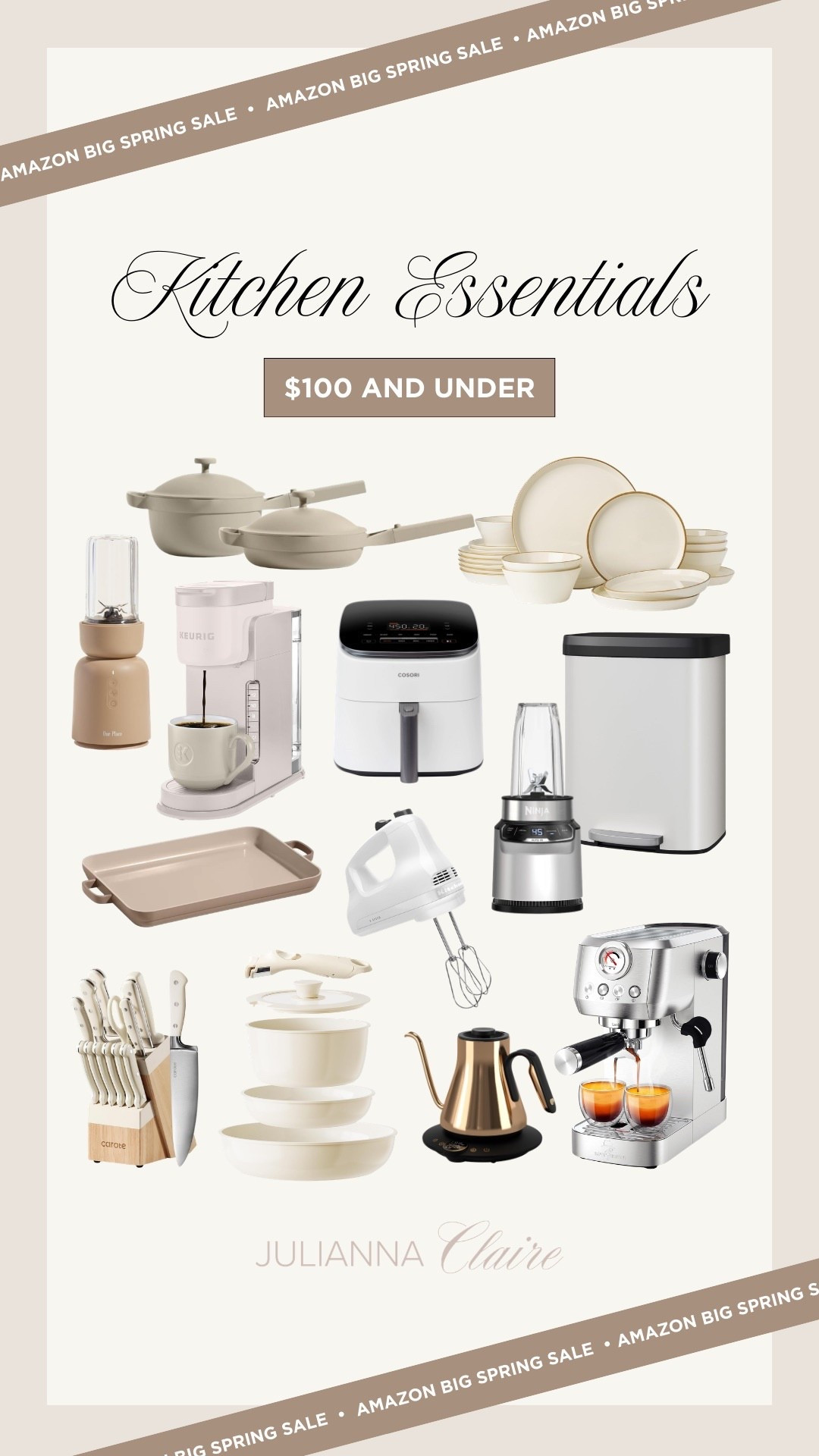 Amazon big spring sale deals on kitchen essentials $100 and under! 

#LTKSaleAlert #LTKHome