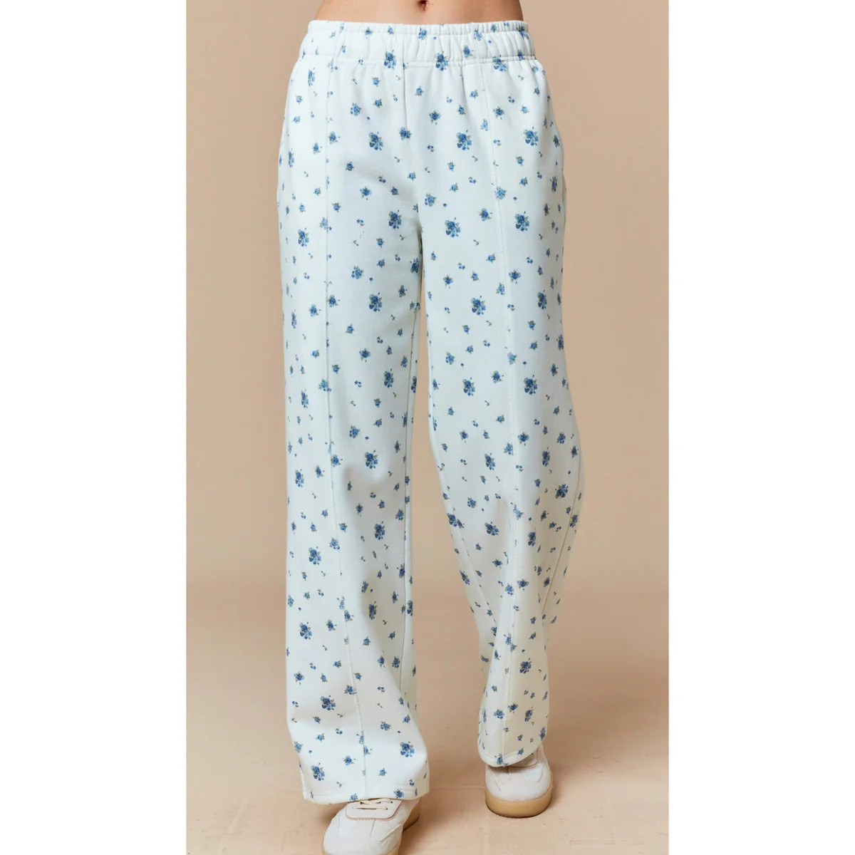 Floral Ditsy Printed Fleece Terry Pants | Southern Roots Clothing Co.