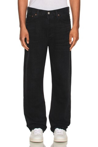 AGOLDE 90's Jeans in Tar - Black. Size 33 (also in 28, 34). | FWRD 