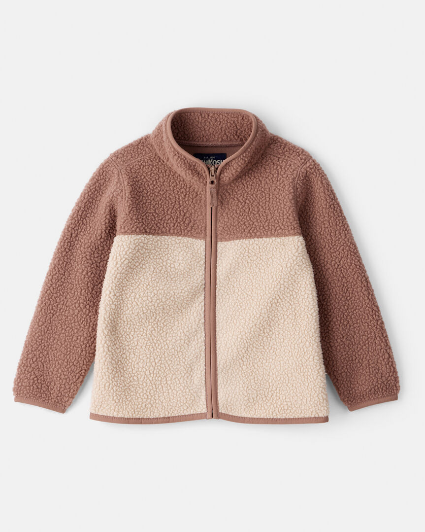 Toddler Boy Color Block Microfleece Zip-Up Jacket - Tan - OshKosh B'gosh | Carter's | Carter's Inc
