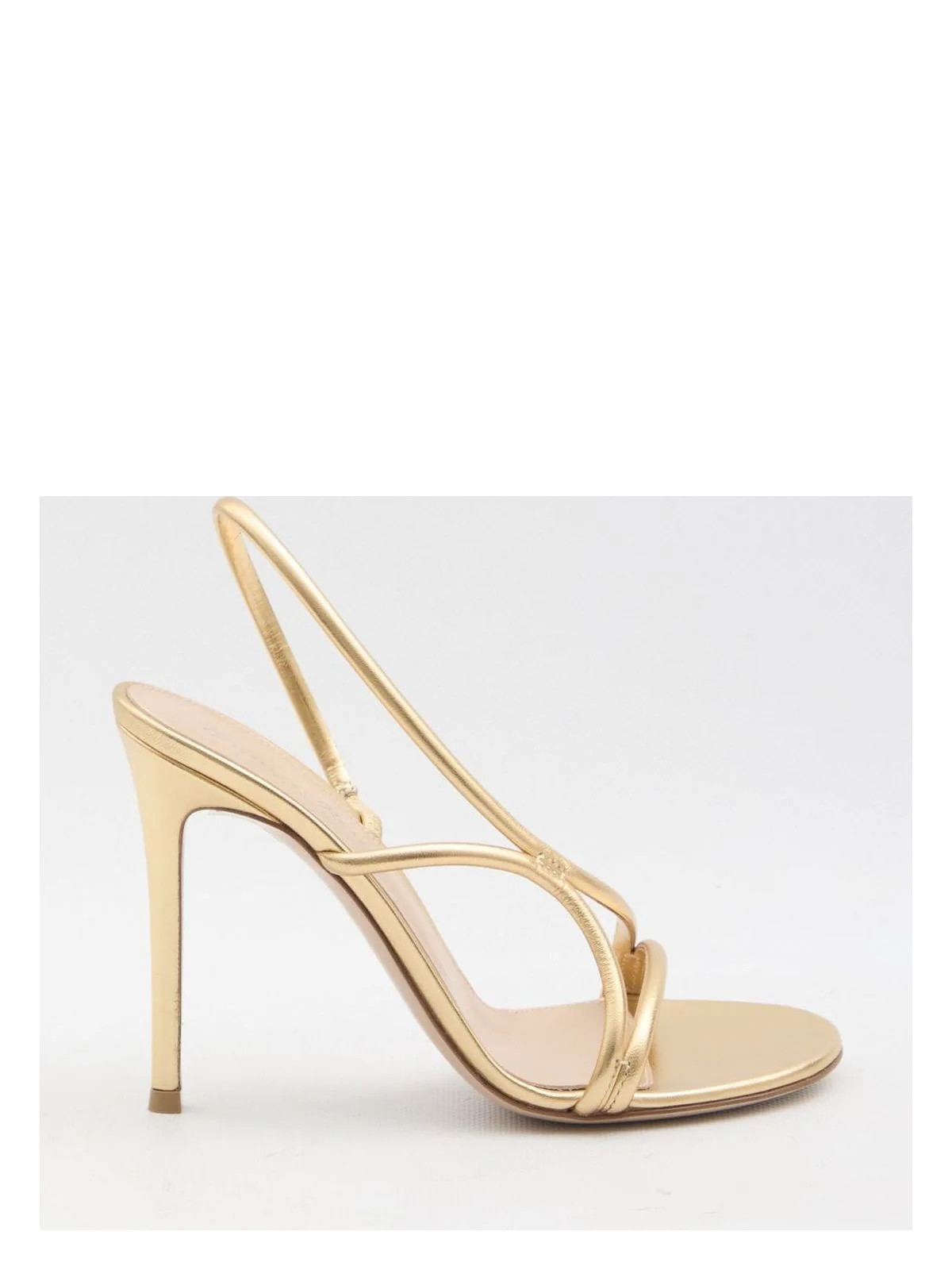 Gianvito Rossi Women's Metallic Leather Sandals in Gold | Size 37 | G3249615RIC | LOZURI