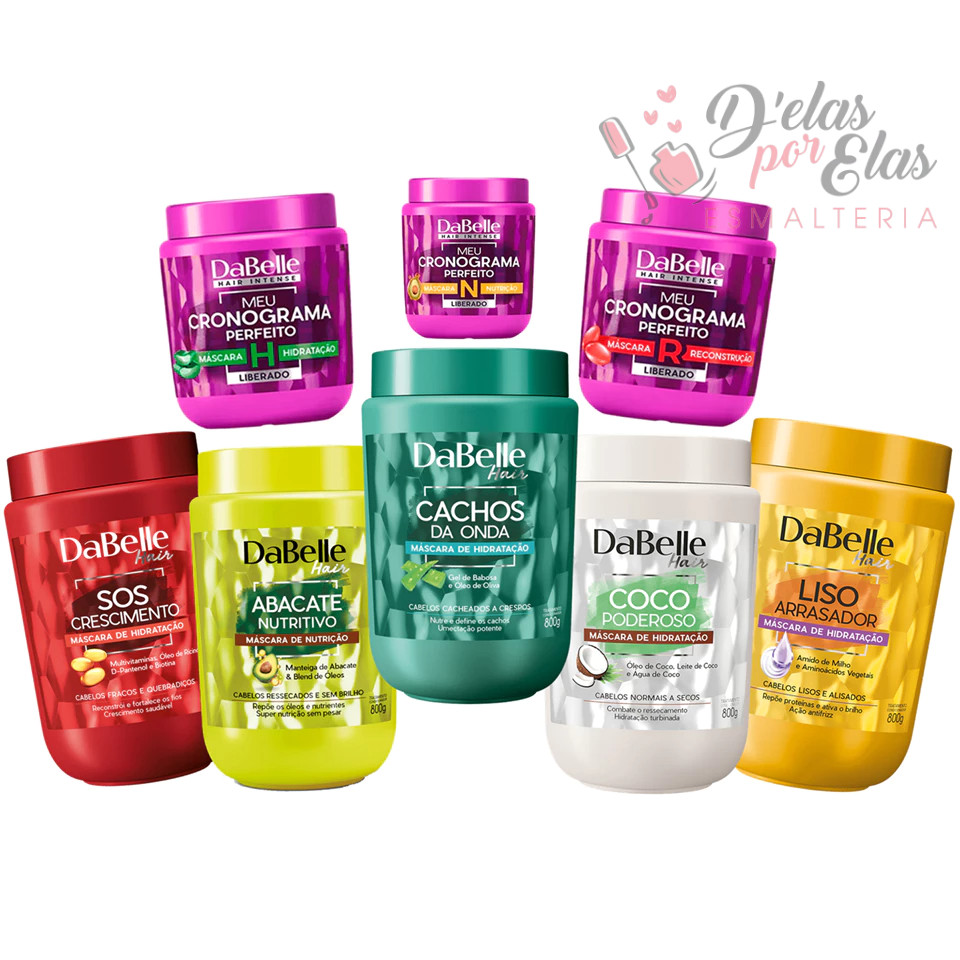 Dabelle Hair Mascara de Hidratação Todas as Curvaturas 800g Meu Cronograma Perfeito 400g | Shopee (BR)