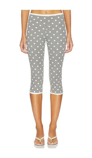 Rowen Rose x REVOLVE Polka Dots Capri Pants in Grey. - size 40 | Revolve Clothing (Global)