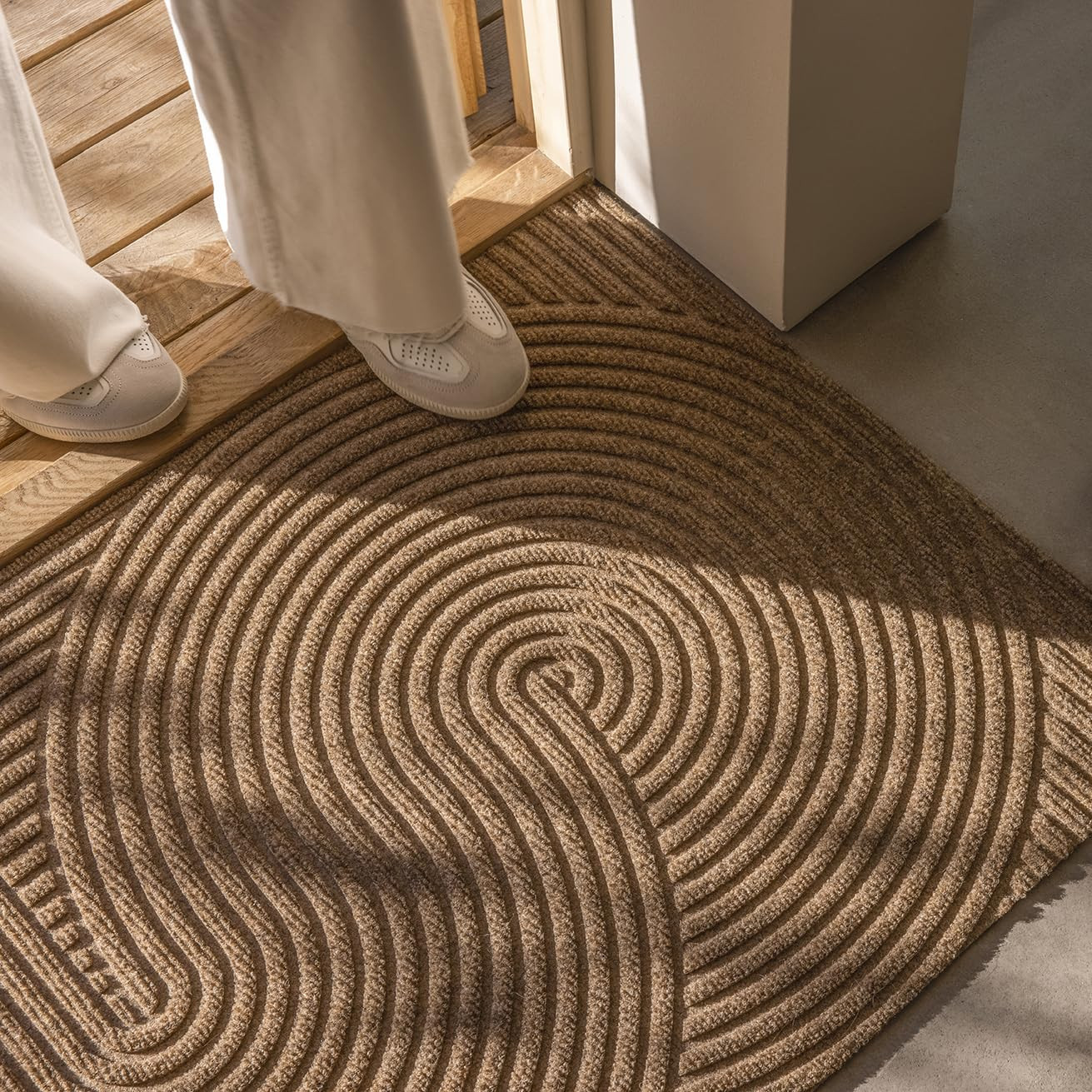 Sand Front Door mat, Indoor Outdoor Rug Waterproof, Scandinavian Home Decor, Fall Doormat, 3x4 en... | Amazon (US)