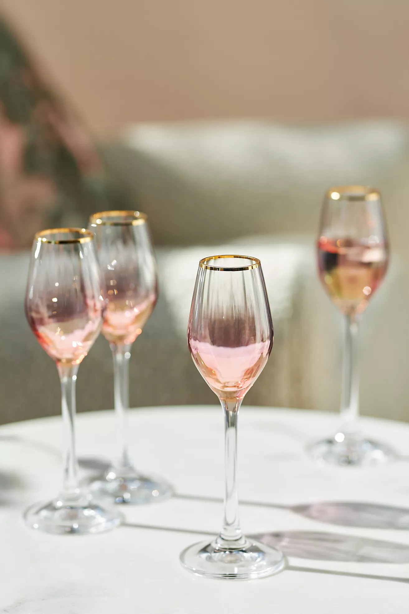 Waterfall Cordial Glasses, Set of 4 | Anthropologie (US)