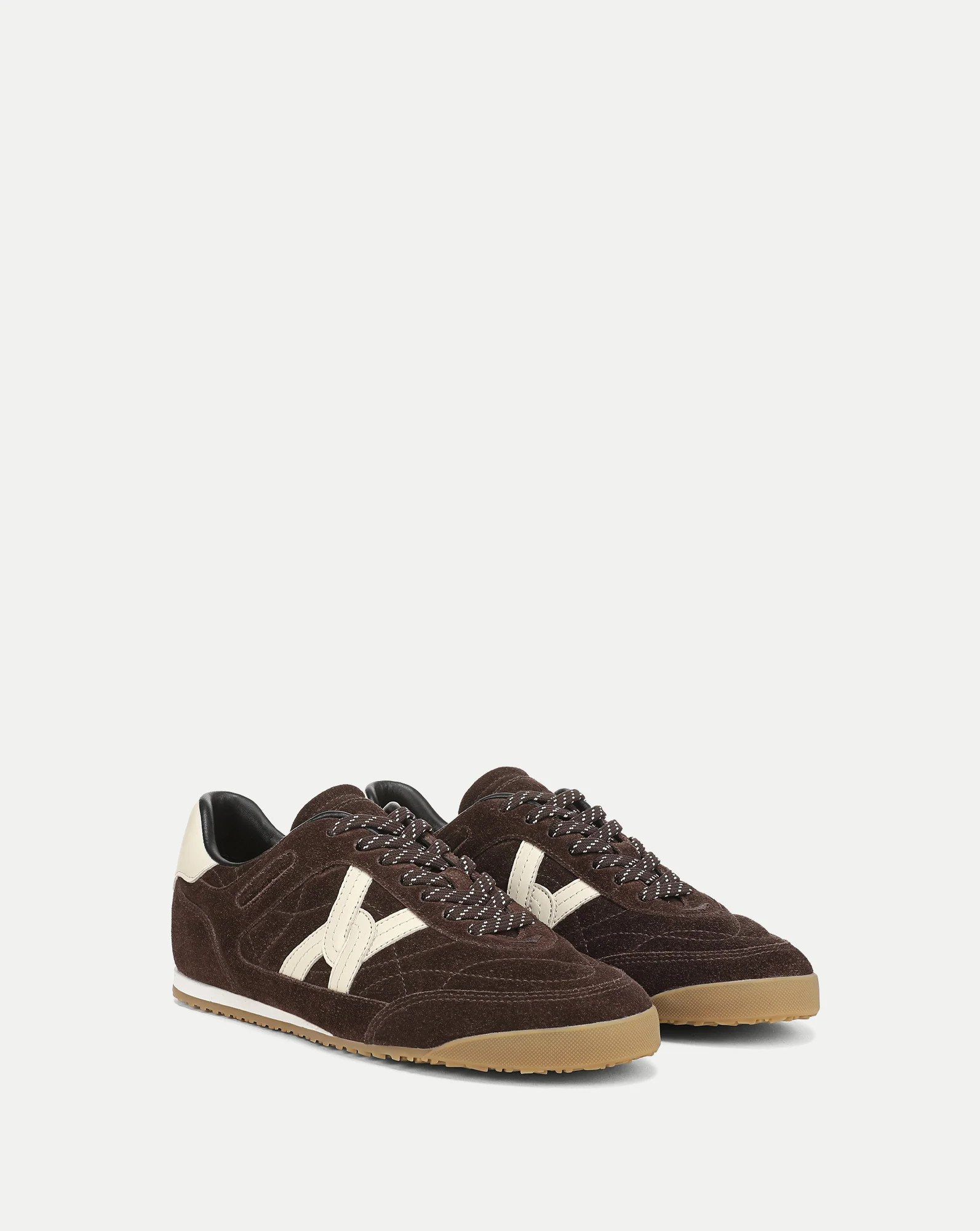 Natalia Suede Sneaker in Dark Brown | Veronica Beard | Veronica Beard