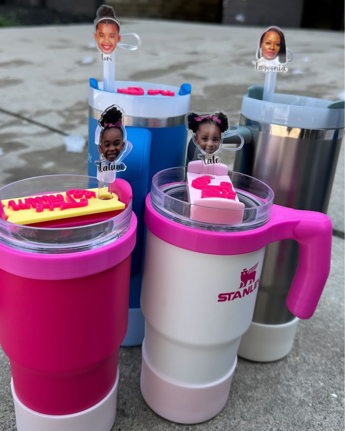 Me & my little girls Stanley cups with our personalized face toppers!🥰

#LTKFamily #LTKHome #LTKKids