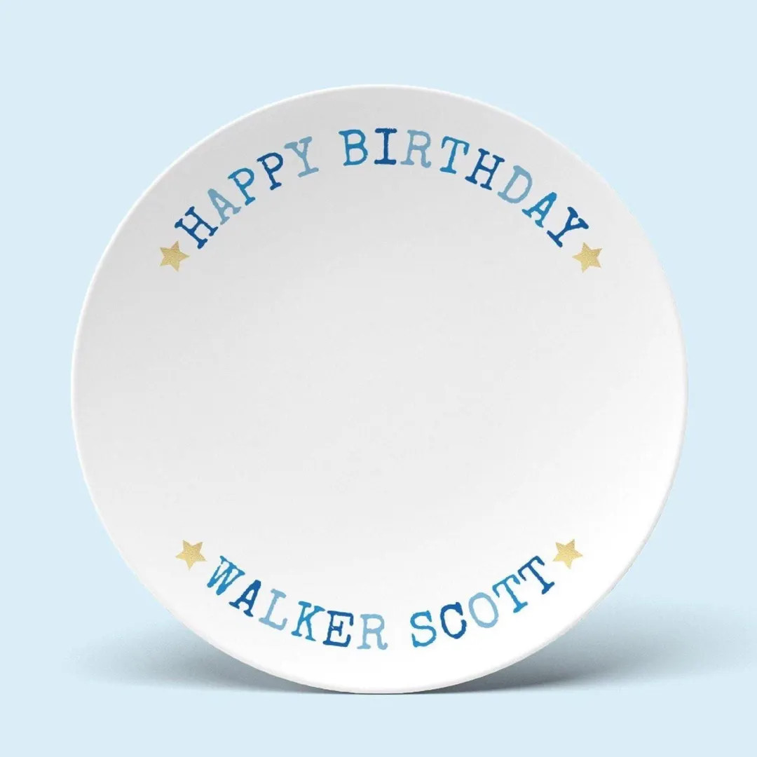 Happy Birthday Custom Plate. Personalized. so Special for 1st Birthday, Baby Shower, Go to Bday G... | Etsy (US)