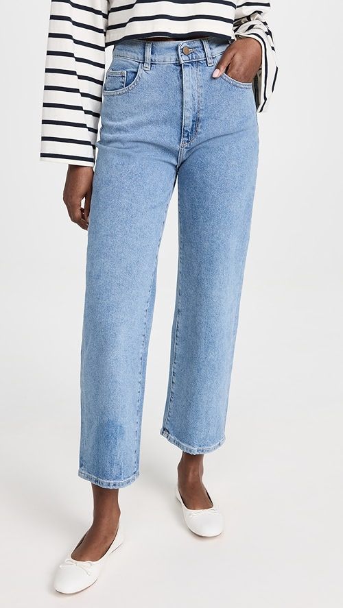 Hepburn Wide Leg High Rise Vintage Ankle Jeans | Shopbop