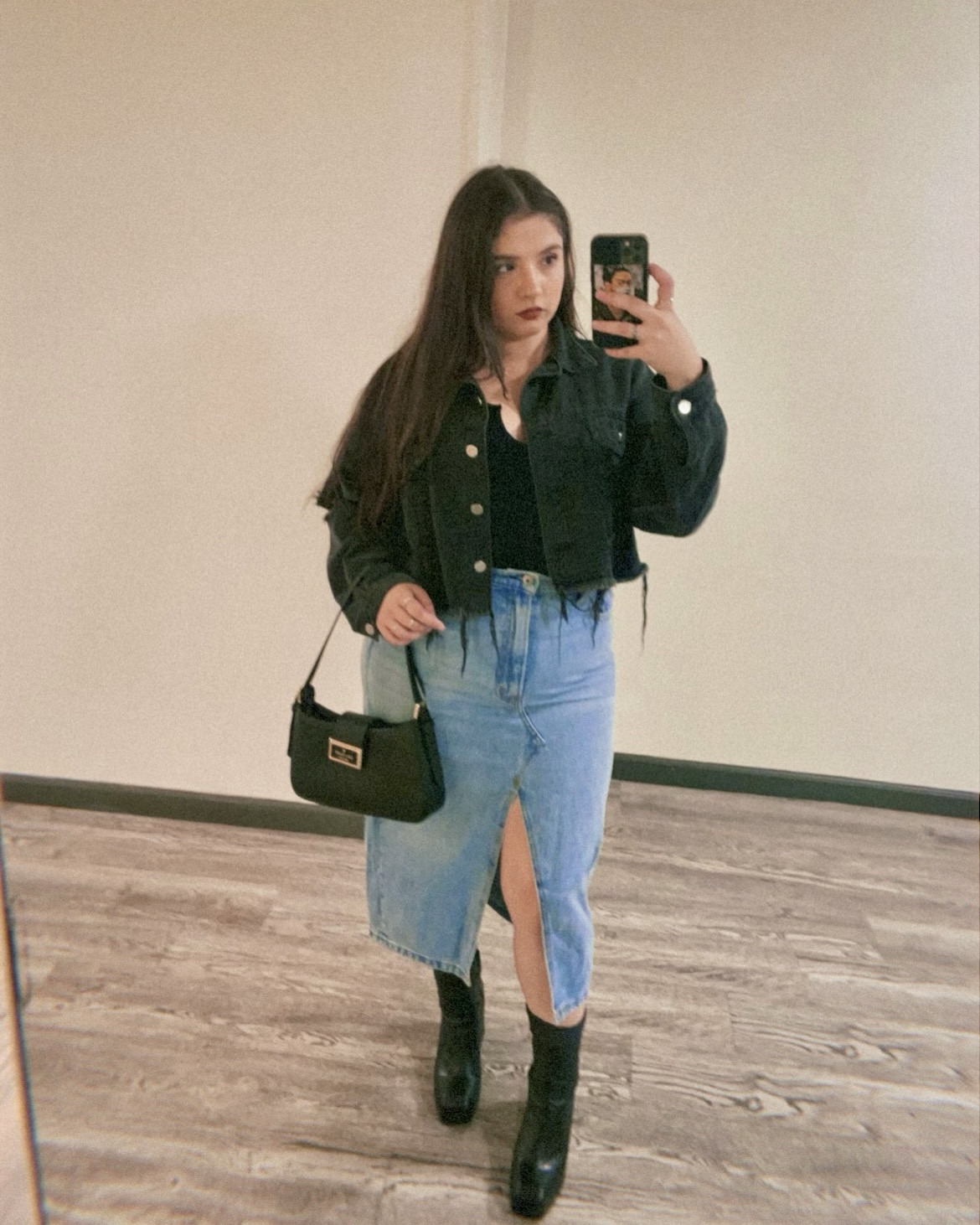 Solo Alternative/Indie/Rock Concert Outfit Inspo 🖤

This fit is from one of my favorite concert experiences: The Drums @ The Masonic Lodge inside Hollywood Forever on Friday the 13th. 🎵

Wearing:
🧥 SHEIN Distressed Cropped Jacket
👚 Amazon Ribbed Bodysuit
👖 Abercrombie & Fitch Midi Skirt
👢 Steve Madden Trina Platform Booties
👜 Kate Spade Shoulder Bag

#LTKStyleTip #LTKFestival #LTKMidsize