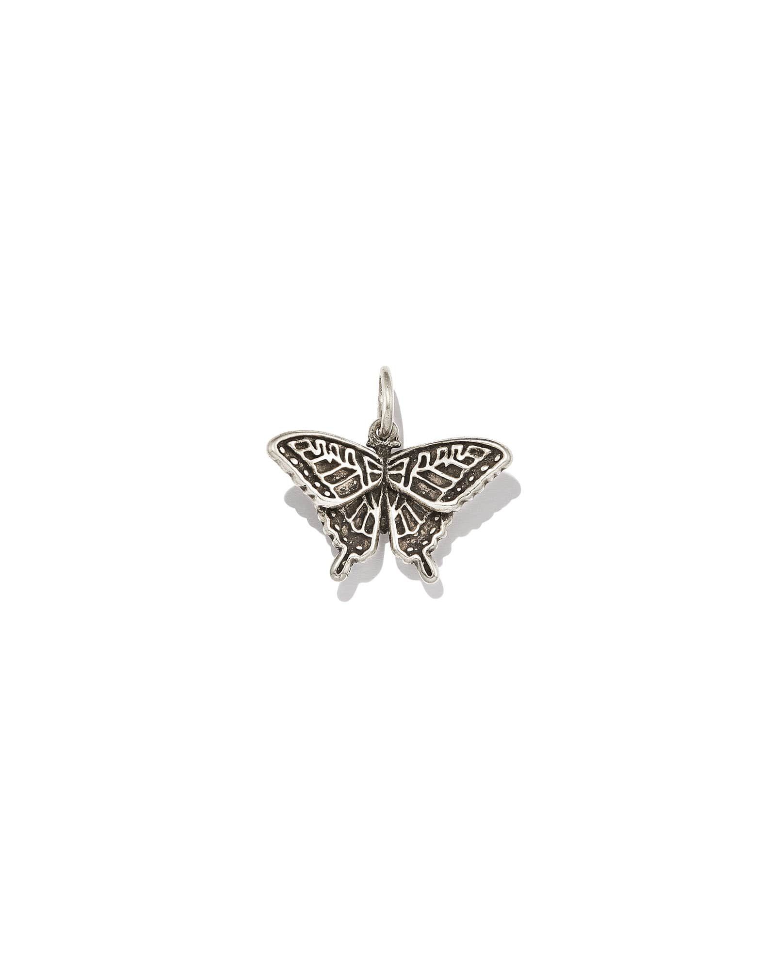 Butterfly Charm in Oxidized Sterling Silver | Kendra Scott