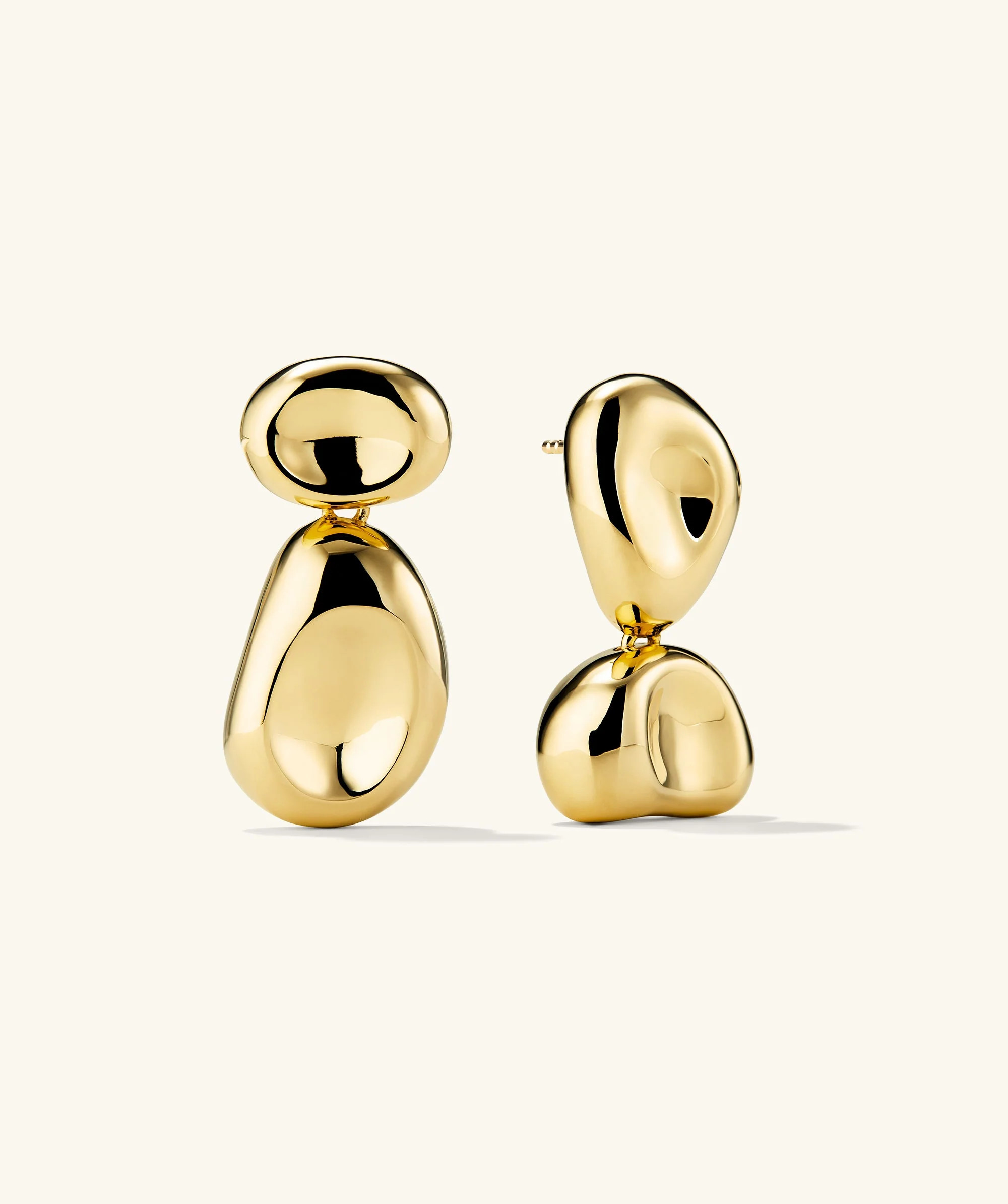 Organic Dôme Mixed Pebble Earrings | Mejuri Fine Crew