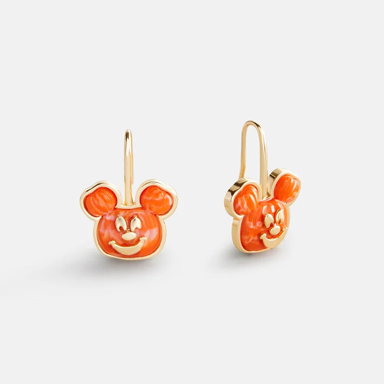 Disney Mickey Mouse Pumpkin Drop Earrings - Orange | BaubleBar