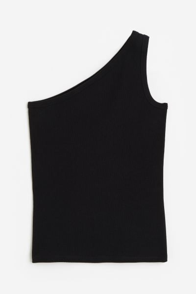 Geribde one-shouldertop | H&M (DE, AT, CH, NL, FI)