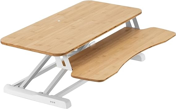VIVO 32 inch Desk Converter, K Series, Height Adjustable Sit to Stand Riser, Dual Monitor and Lap... | Amazon (US)