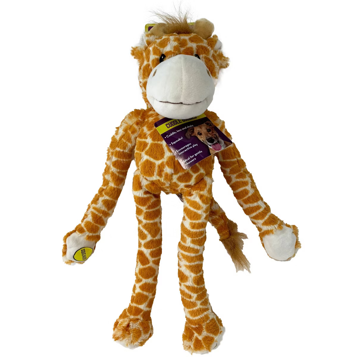 Multipet Swingin Safari Giraffe Plush Dog Toy - Tan - L - 19" | Target