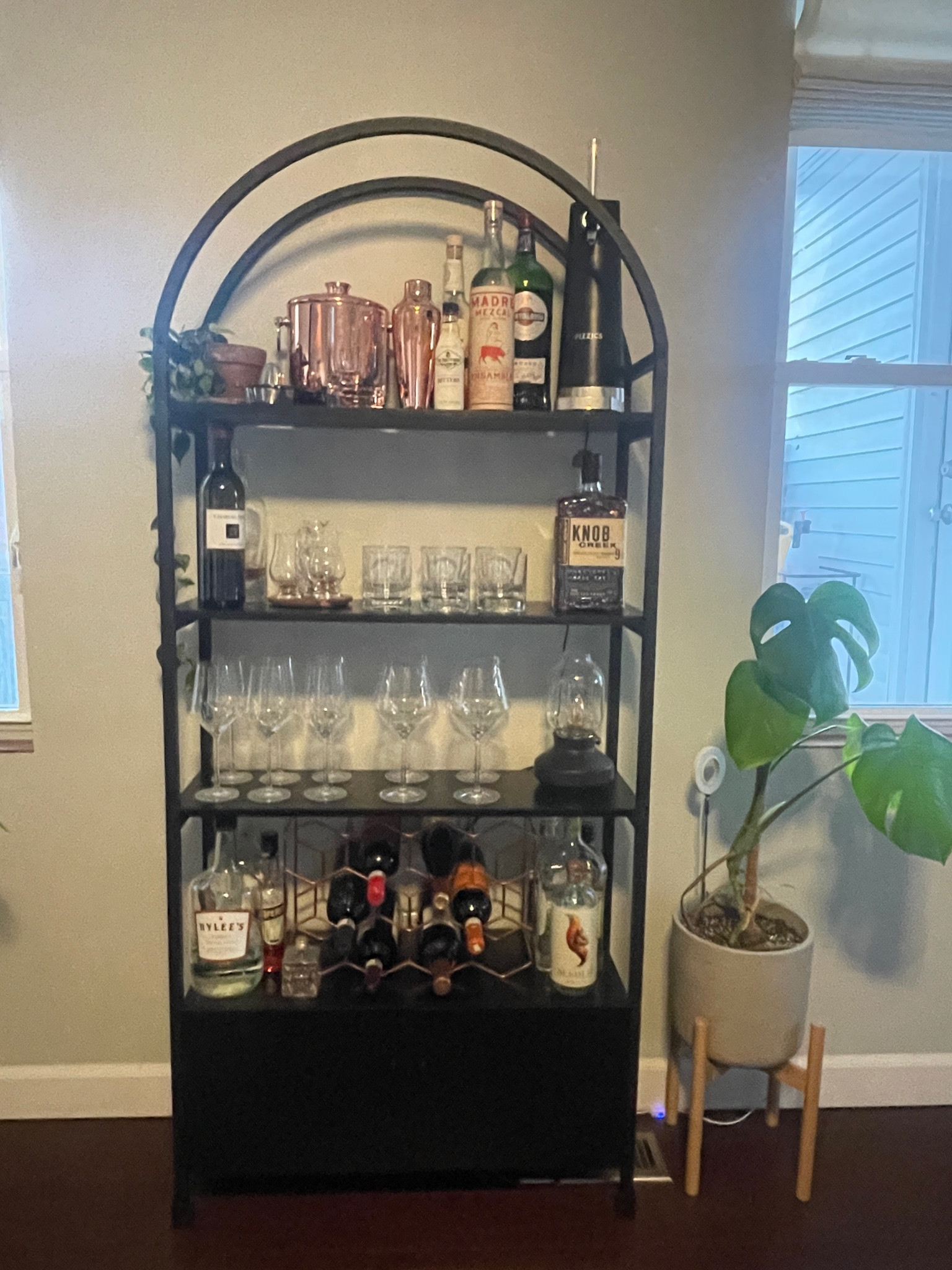 Obsessed with our new bar cabinet 

#LTKHome