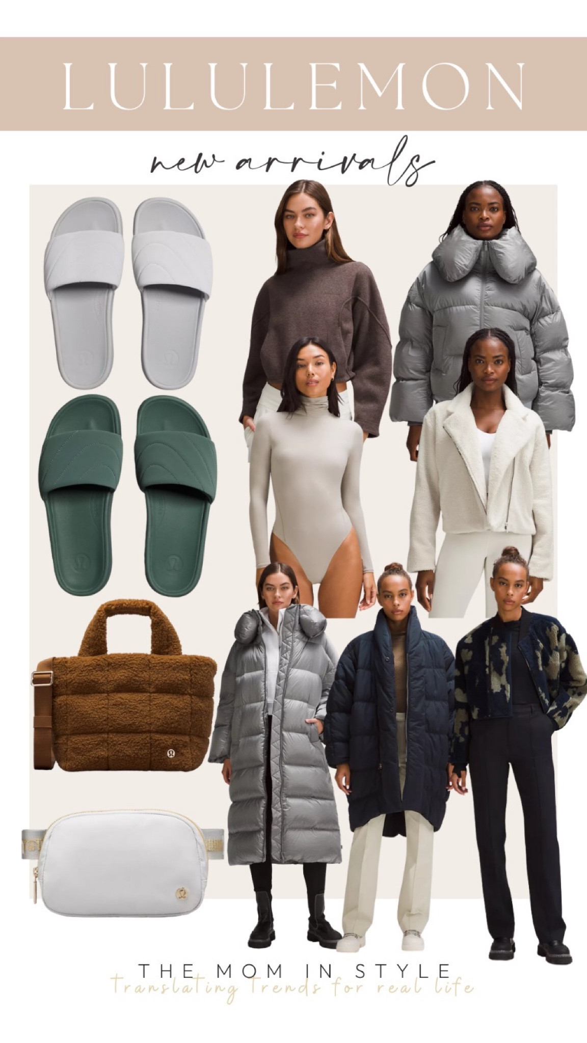 Lululemon new arrivals puffer jacket puffer coar quilted slude sandals sherpa jacket 

#LTKfindsunder100 #LTKfindsunder50