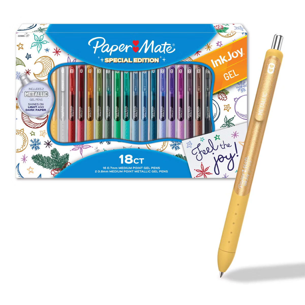 Paper Mate 18ct IJ Gel RT Set 0.7mm Holiday Gifting | Target