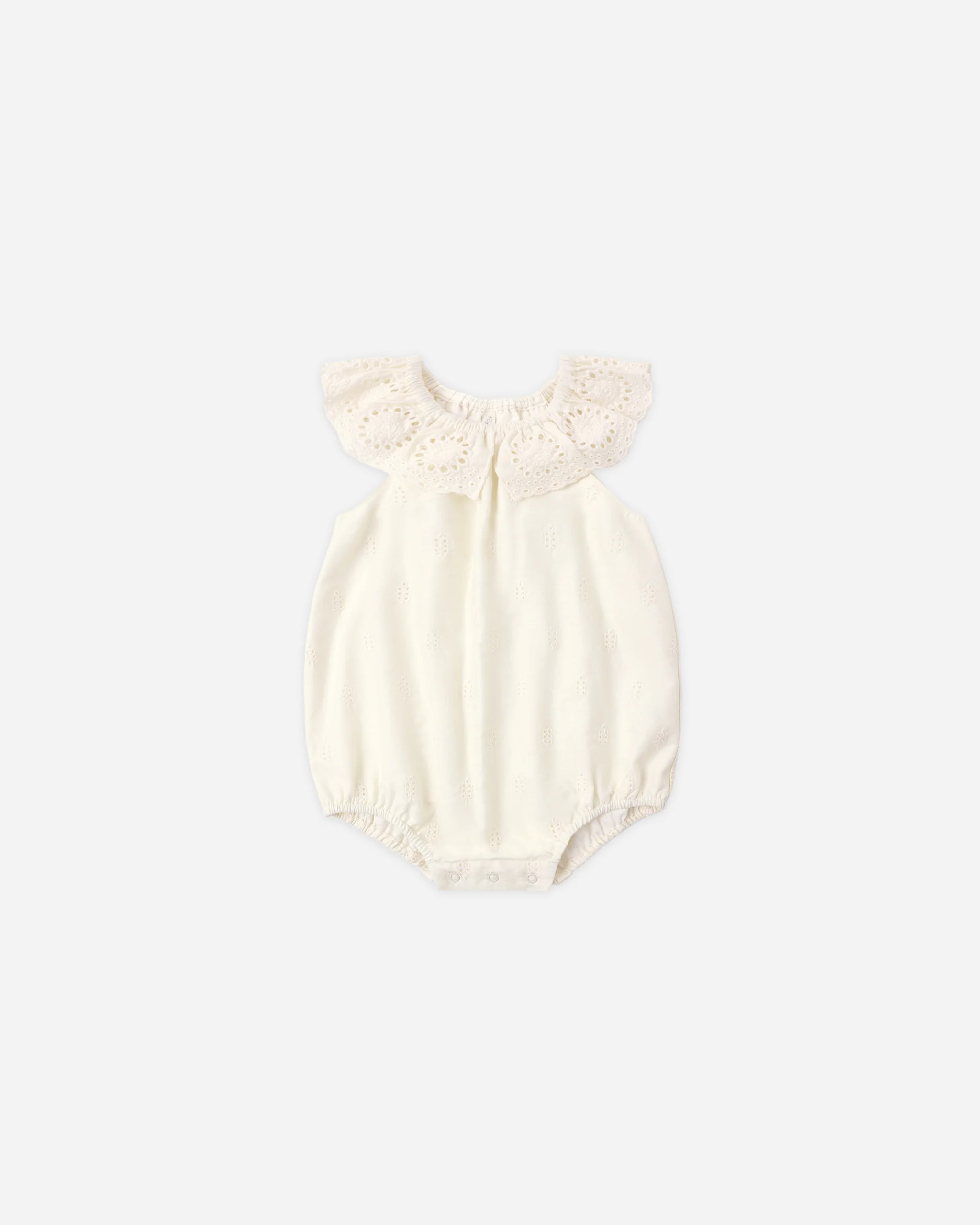 Myla Romper Ivory | Rylee + Cru