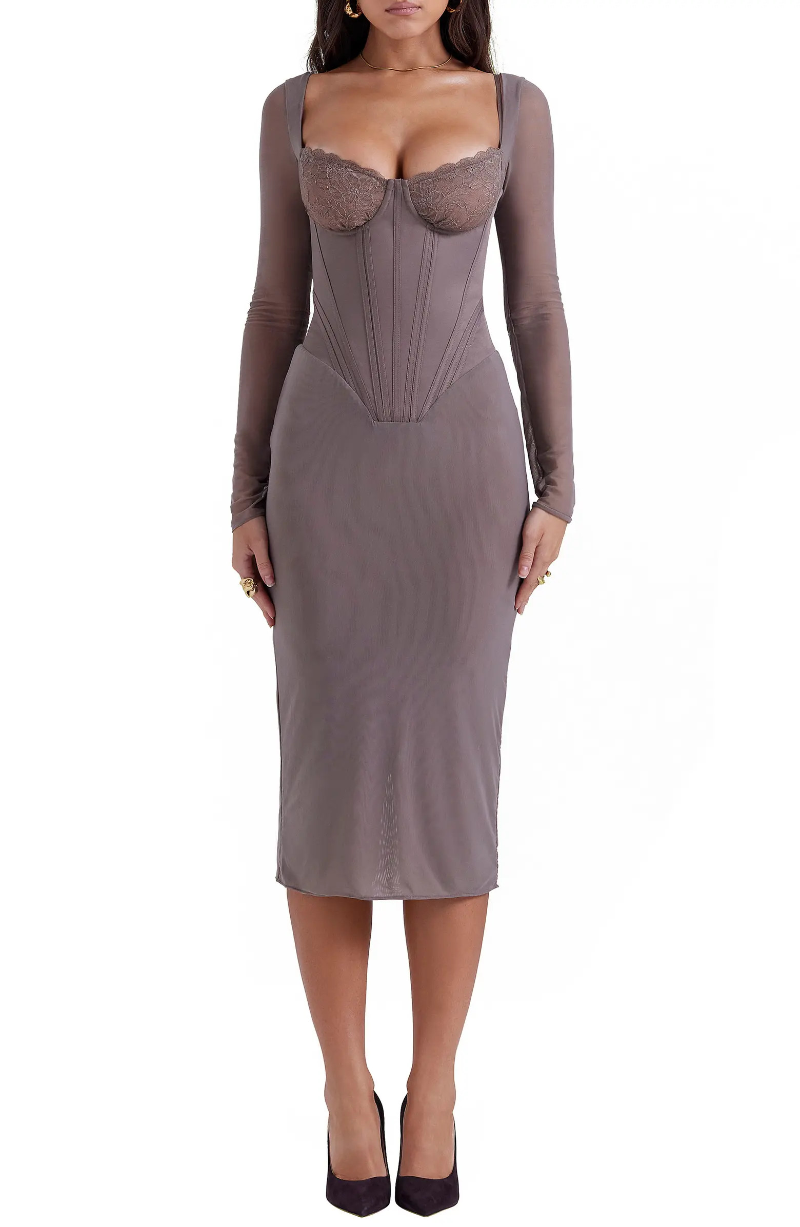 Safran Long Sleeve Midi Dress | Nordstrom