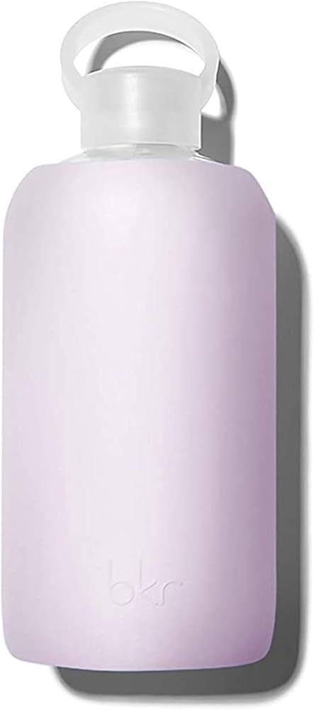 bkr Big Smooth Lala - 32oz/1L - Glass Water Bottle - Lavender Fog - For Bedside, Desk, Pilates - ... | Amazon (US)