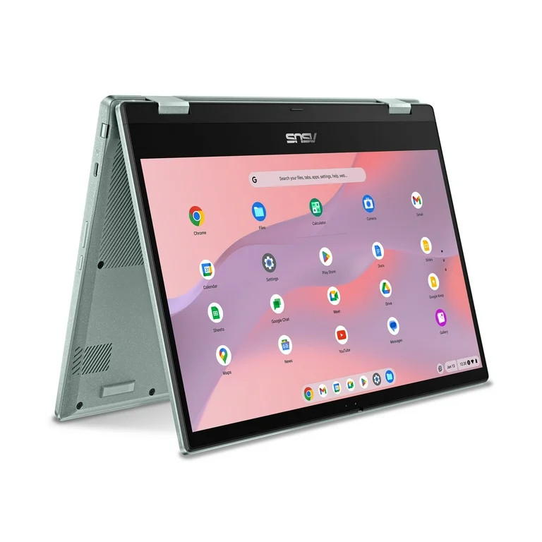 ASUS Chromebook Flip, 14" FHD Touch, MediaTek Kompanio 520, 4GB RAM, 64GB eMMC, Gray Green, CM140... | Walmart (US)