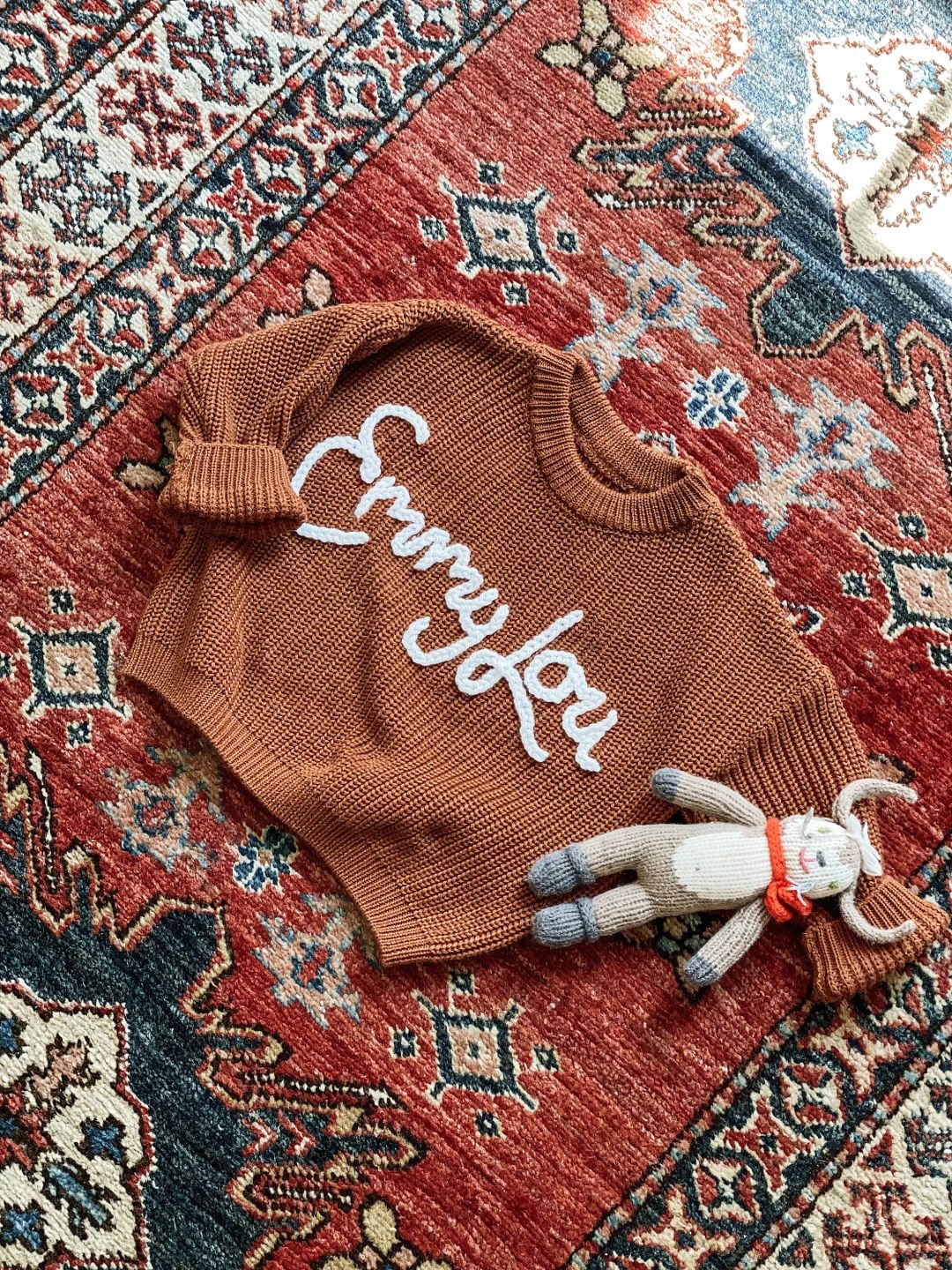 Ships in 2-3 business days! Newborn Name Sweater, Custom Newborn Sweater, Embroidered Name Baby S... | Etsy (US)