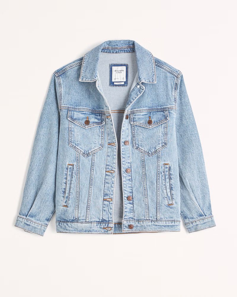 Denim Jean Jacket - Abercrombie - Spring Outfits | Abercrombie & Fitch (US)