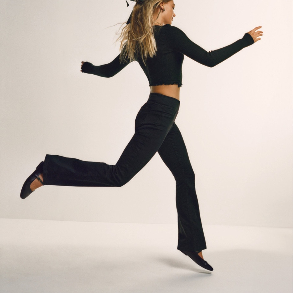 The reviews on these sound amazing. Think leggings comfort but in jeans. Too hard to pass up. I hope they make me jump like this too  

#LTKsale #LTKwinter #LTKcanada