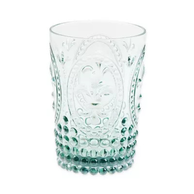 Destination Summer Vintage Embossed Double Old Fashioned Glass in Pink | Bed Bath & Beyond