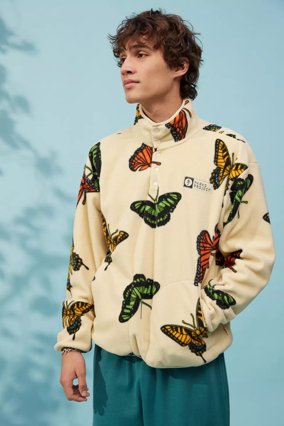Parks Project Butterflies Trail Fleece Pullover Sweatshirt | Urban Outfitters (US and RoW)