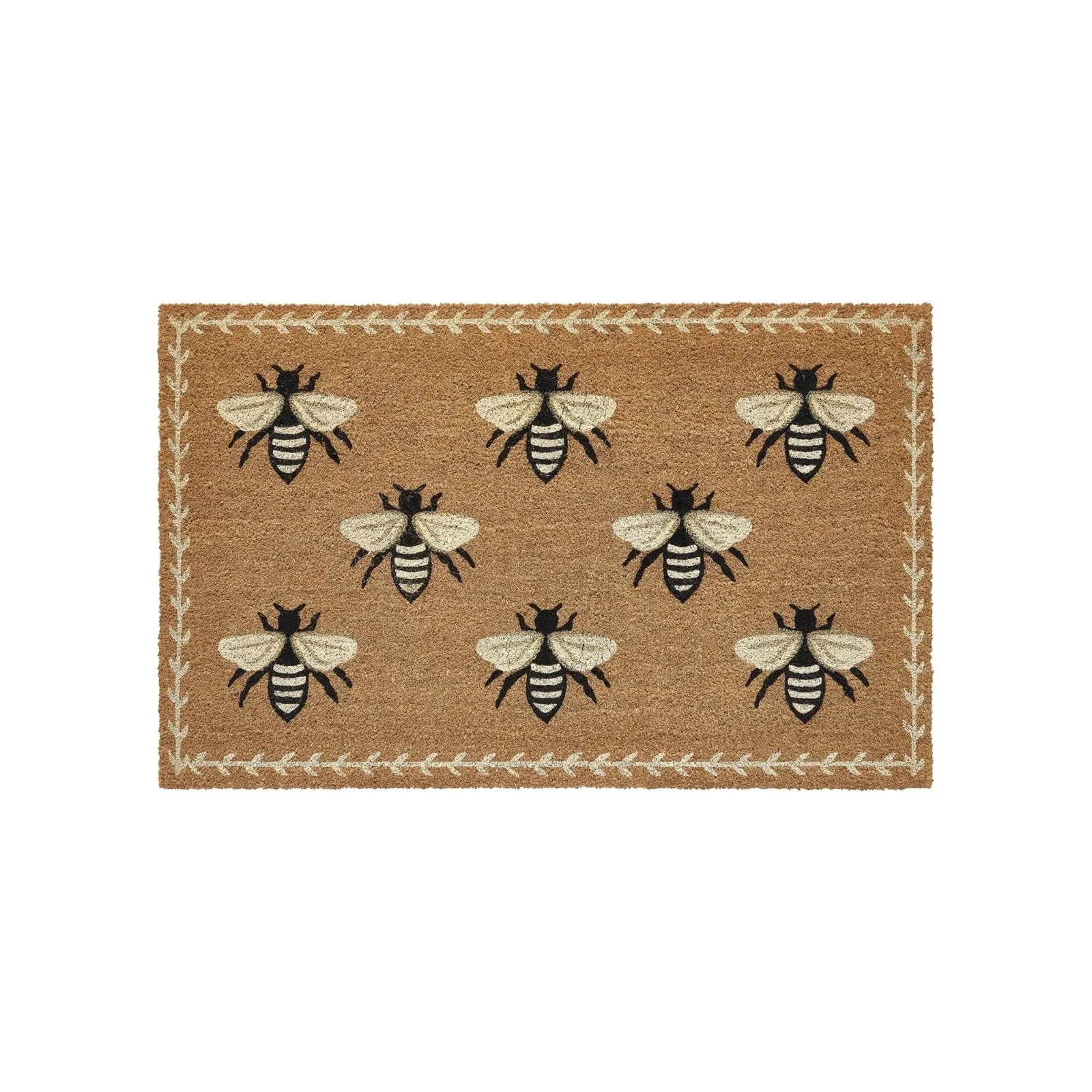 Bee Door Mat Natural Coir, Indoor Outdoor Non Slip Welcome Mat, Durable Heavy Duty Floor Rug , Fr... | Walmart (US)