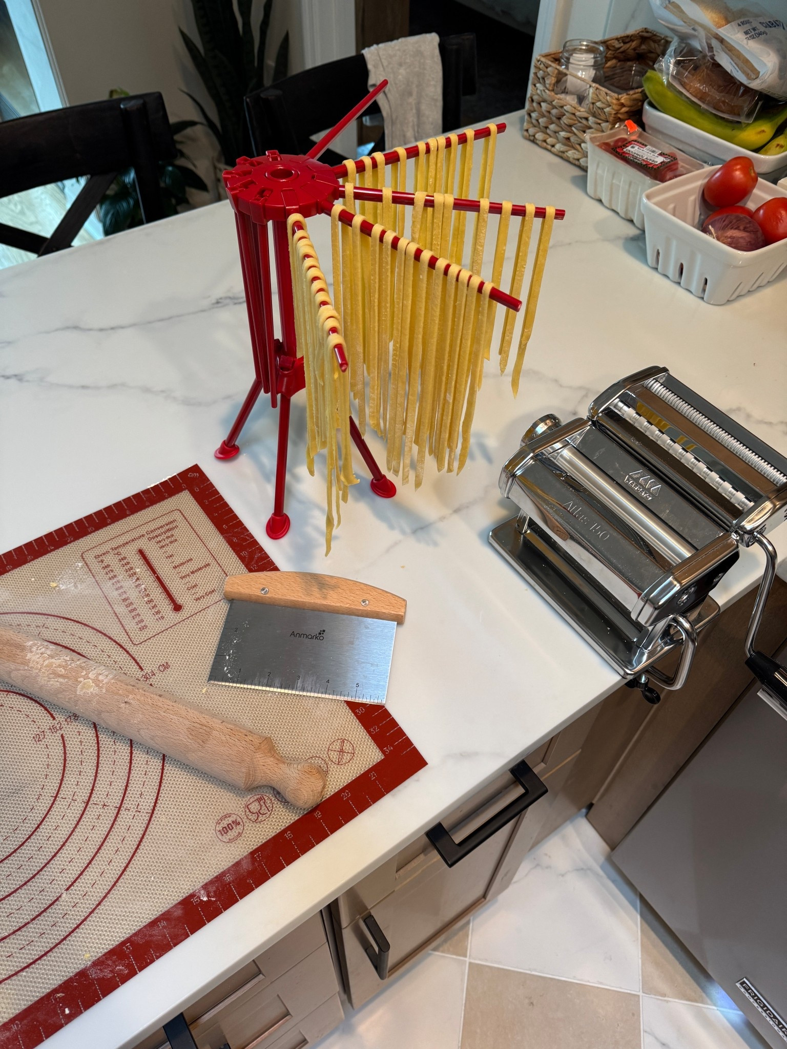 Learning to make pasta! Here’s everything I got to help me in this journey from the pasta machine to a silicone mat and also a pasta dryer which has been super helpful  

#LTKfoodie #LTKHome